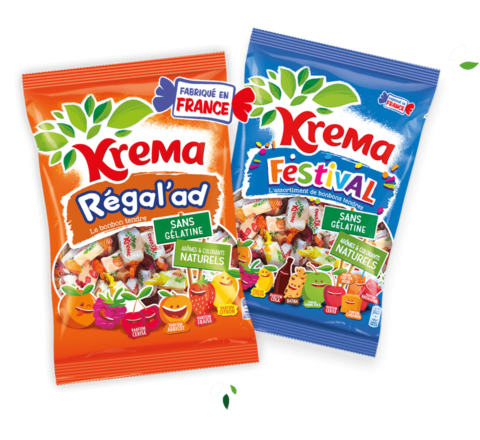 Krema, Le bonbon au bon gout fruité