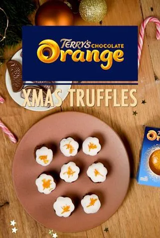 Orange Xmas truffle